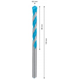 BOSCH Wiertło EXPERT CYL-9 MultiConstruction 8 x 80 x 120 mm 2608900621