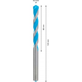 BOSCH Wiertło EXPERT CYL-9 MultiConstruction 9 x 80 x 120 mm 2608900625