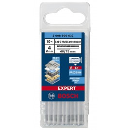 BOSCH Wiertło EXPERT CYL-9 MultiConstruction 4 x 40 x 75 mm, 10 szt. 2608900637