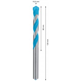 BOSCH Wiertło EXPERT CYL-9 MultiConstruction 10 x 80 x 120 mm, 8 szt. 2608900644