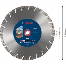 BOSCH Diamentowa tarcza tnąca EXPERT MultiMaterial 300 x 20/25,40 x 3 x 15 mm 2608900665