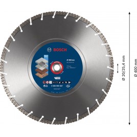 BOSCH Diamentowa tarcza tnąca EXPERT MultiMaterial 400 x 20/25,40 x 3,3 x 12 mm 2608900667