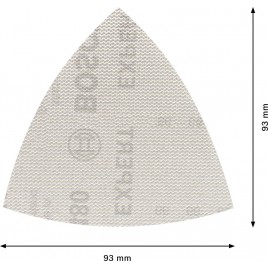 BOSCH Siatka szlifierska EXPERT M480 do szlifierek delta 93 mm, G 240, 5 szt. 2608900722