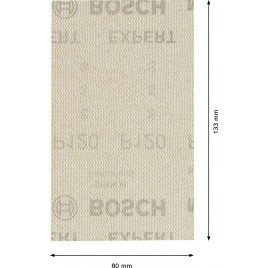 BOSCH Siatka szlifierska EXPERT M480, 80 x 133 mm, G 120, 10 sz 2608900736