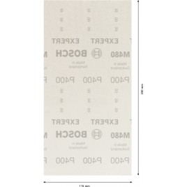 BOSCH Siatka szlifierska EXPERT M480 115 x 230 mm, G 400, 10 szt. 2608900769