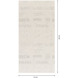 BOSCH Abrasif réticulé EXPERT M480 115 x 230 mm, G 120, 50 pieces 2608900772