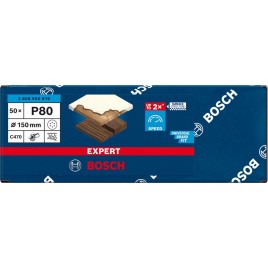 BOSCH Papier ścierny EXPERT C470 z 8 otworami, 150 mm, G 80, 50 szt. 2608900919