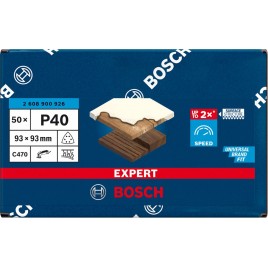 BOSCH Papier ścierny EXPERT C470 do szlifierek delta 93 mm, G 40, 50 szt. 2608900926