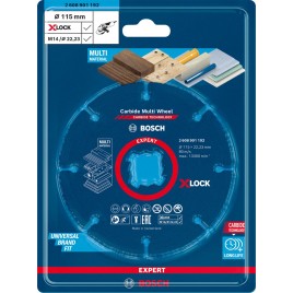 BOSCH Tarcza tnąca EXPERT Carbide Multi Wheel X-LOCK 115 mm, 22,23 mm 2608901192