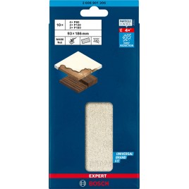 BOSCH Zestaw siatki szlifierskiej EXPERT M480 93 x 186 mm, 10 szt. 2608901206