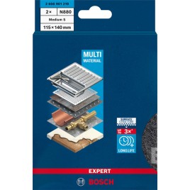 BOSCH Polerka EXPERT N880 115 x 229 mm, Medium S, 2 ks 2608901219