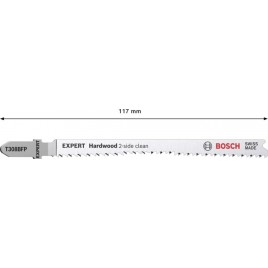 BOSCH Brzeszczot do wyrzynarek T 308 BFP EXPERT ‘Hardwood 2-side clean’, 5 szt. 2608900548