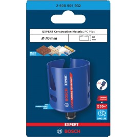 BOSCH Piła otwornica EXPERT Construction Material Power Change, 70 × 60 mm 2608901932