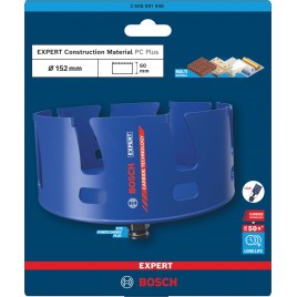 BOSCH Piła otwornica EXPERT Construction Material Power Change, 152 × 60 mm 2608901948