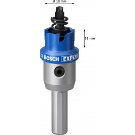 BOSCH Piła otwornica trzpieniowa EXPERT Sheet Metal, 18 × 5 mm 2608901974