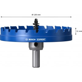 BOSCH Piła otwornica trzpieniowa EXPERT Sheet Metal, 120 × 5 mm 2608902024