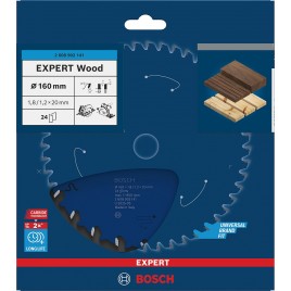 BOSCH Tarcza pilarska Expert for Wood 160 × 1,8/1,2 × 20 mm, T24 2608902141