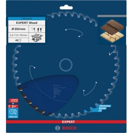 BOSCH Tarcza pilarska EXPERT Wood, 254 × 2,4 / 1,6 × 30 mm, T40 2608902238