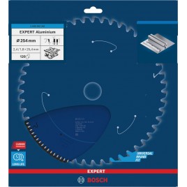 BOSCH Tarcza pilarska EXPERT Aluminium, 254 × 2,4 / 1,8 × 25,4 mm, T120 2608902245