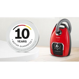Bosch Serie 8 Odkurzacz workowy ProAnimal, Czerwony BGB8PET1