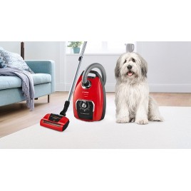 Bosch Serie 8 Odkurzacz workowy ProAnimal, Czerwony BGB8PET1