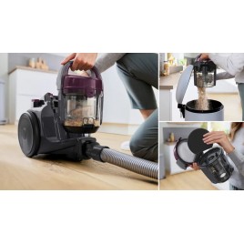 Bosch Serie 2 Odkurzacz bezworkowy Fioletowy BGC05AAA1