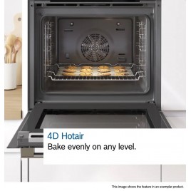 Bosch Serie 8 Piekarnik do zabudowy z funkcją pary 60 x 60 cm Czarny HSG7584B1