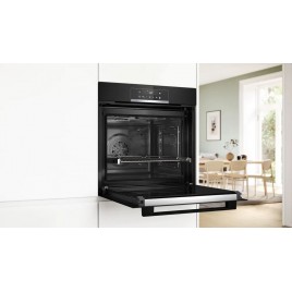 Bosch Serie 4 Piekarnik do zabudowy z funkcją pary 60 x 60 cm Czarny HQG572EB3