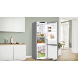 Bosch Serie 4 Lodówka z dolnym zamrażalnikiem wolnostojąca 203 x 70 cm KGN492IAF