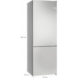 Bosch Serie 4 Lodówka z dolnym zamrażalnikiem wolnostojąca 203 x 70 cm KGN492LDF
