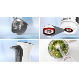 Bosch Serie 4 Blender ręczny ErgoMaster 800 W Biały, Antracyt MSM4W410
