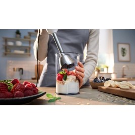 Bosch Serie 4 Blender ręczny ErgoMaster 800 W Biały, Antracyt MSM4W410