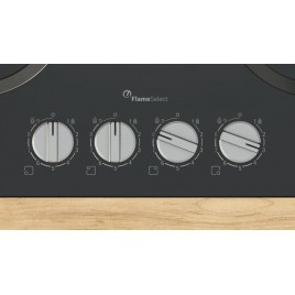 Bosch Serie 6 Płyta gazowa 60 cm Szkło hartowane, Czarny PPH6A6I10