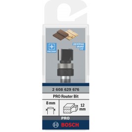 BOSCH Frez prosty PRO z łożyskiem kulkowym na górze, Ø 12,7 × L 9.5 2608629676