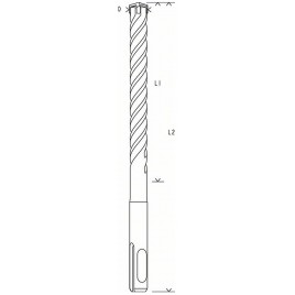 Bosch 5-częściowy zestaw wierteł do młotów SDS-plus-5X 2608833911