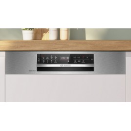Bosch Serie 6 Zmywarka do zabudowy z panelem 60 cm Stal szczotkowana SMI6ECS10E