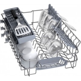 Bosch Serie 2 Zmywarka do zabudowy z panelem 45 cm Stal szczotkowana SPI2HKS42E