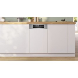 Bosch Serie 6 Zmywarka do zabudowy z panelem 45 cm Stal szczotkowana SPI6EMS21E