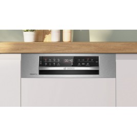 Bosch Serie 6 Zmywarka do zabudowy z panelem 45 cm Stal szczotkowana SPI6EMS21E