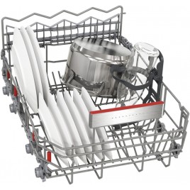 Bosch Serie 6 Zmywarka do zabudowy z panelem 45 cm Stal szczotkowana SPI6EMS21E