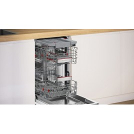 Bosch Serie 6 Zmywarka do zabudowy z panelem 45 cm Stal szczotkowana SPI6EMS21E