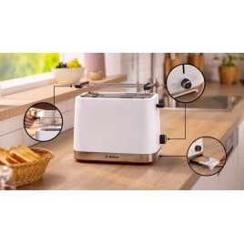 Bosch Compact toaster MyMoment Biały TAT4M221