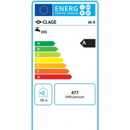 CLAGE M 4 Mały podgrzewacz przepływowy pod umywalkę, 4,4 kW/230V 1500-17004