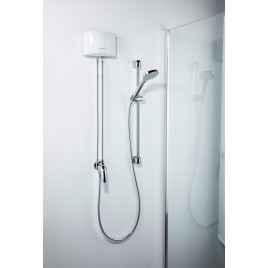 CLAGE MBX 4 Shower Podgrzewacz wody przepływowy 4,4kW/230V + zestaw prysznicowy 1500-15314
