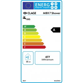 CLAGE MBX 7 Shower Przepływowy podgrzewacz wody -zestaw prysznicowy 6,5kW 400V 1500-15317