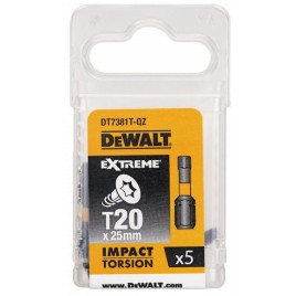DeWALT DT7381T Końcówka wkrętakowa udarowa Extreme Impact Torx T20 x 25mm, 5szt.