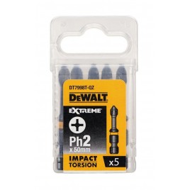 DeWALT zestaw 5szt. końcówek udarowych Torison PH2/50mm DT7998T
