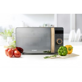 DOMO WOOD YOU Kuchenka mikrofalowa cyfrowa (20 l / 1050 W) DO3420