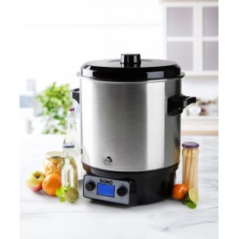 DOMO Garnek do pasteryzacji,stal nierdz. z LCD-2 otwory-kranik inox (27l /2000W) DO42329PC