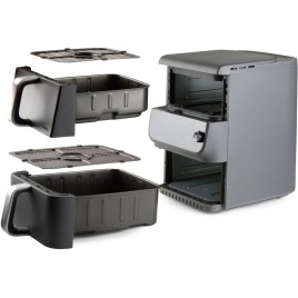 DOMO Podwójna frytkownica beztłuszczowa 3,5+6,5 l DO549FR